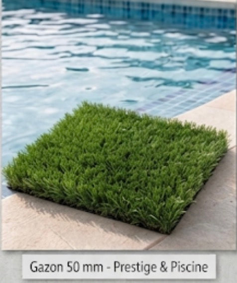 ⁠Gazon Synthétique 52 mm – Modèle Prestige & Piscine (Sur-Mesure)